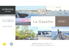 HORIZONS IMMOBILIER - La Gazette N°1 - Capbreton