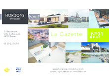 HORIZONS IMMOBILIER - La Gazette N°1 - Neuf